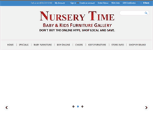 Tablet Screenshot of nursery-time.com